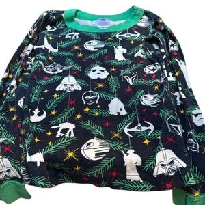 Hanna Andersson Holiday Star Wars print top size 6-7